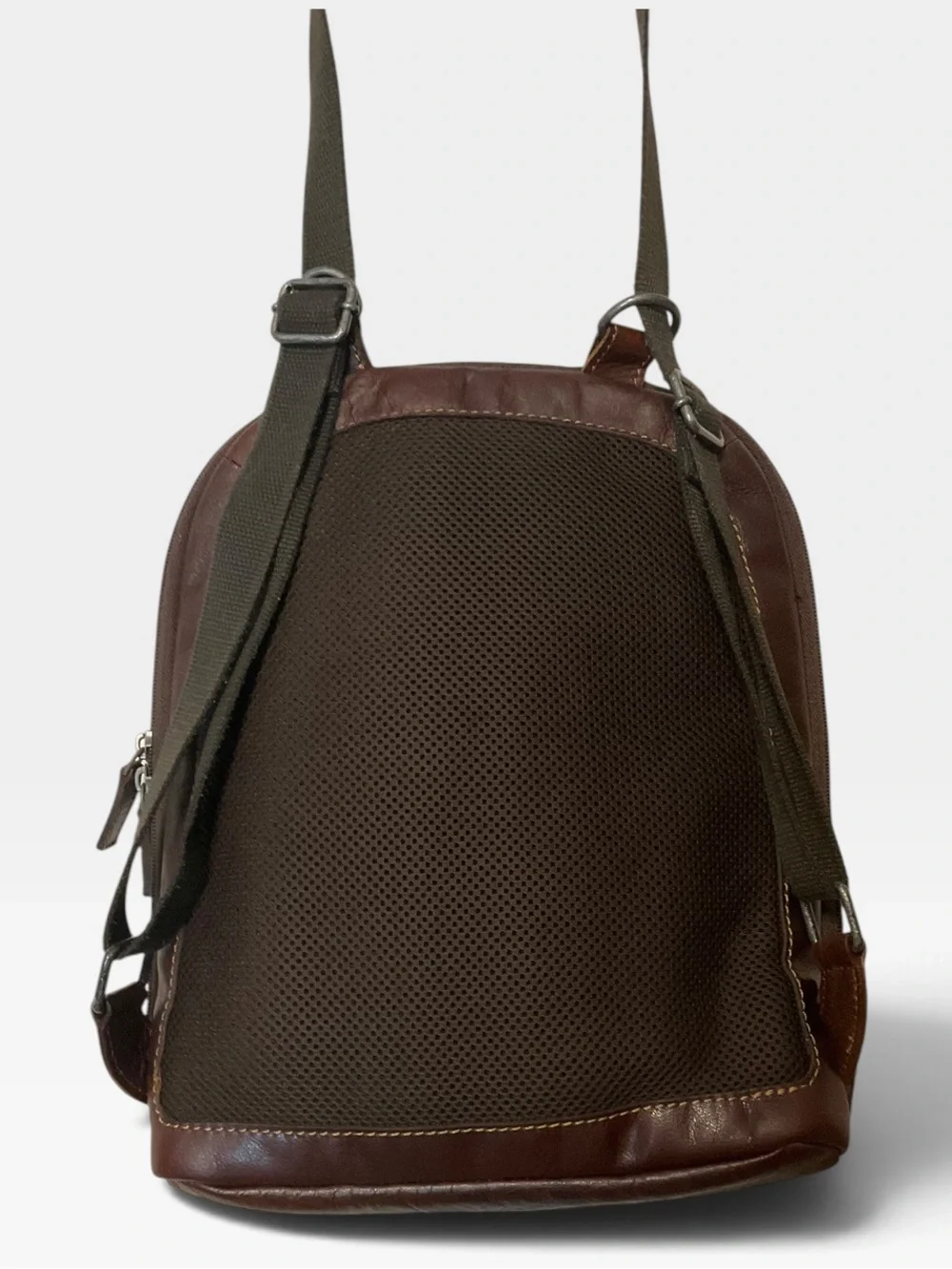 JACK GEORGES Voyager Leather Backpack/Sling Leather Unisex Brown